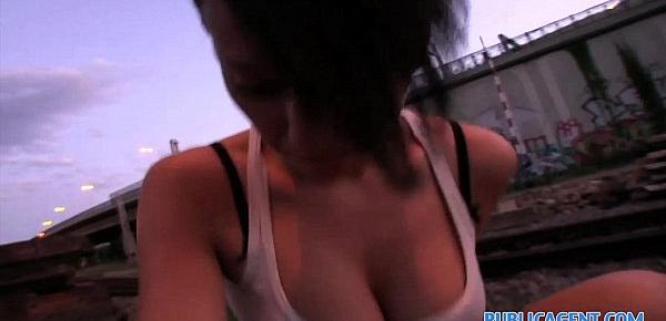  PublicAgent HD Great tits and arse getting fucked outside
